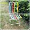 custom colorful metal patio furniture set table and chairs for garden deco