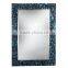 mosaic crackle dressing resin flocked wall mirror