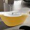 SUNZOOM yellow bathtub,galaxy acryllic bathtub,freestanding resin bathtub