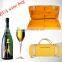 OEM EVA Red wine case for single bottle with two glasses