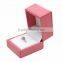 Wholesale plastic leather ring boxes with velvet insert