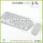 Factory direct sales white color computer laptop mini external wireless flexible keyboards and mouse KM-801