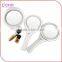 Promotion!!! Plastic made promotional round shape Makeup Mirror with handle