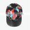 fashion snakeskin brim floral printing snapback hats