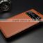 Litchee Pattern Flip Leather Case Smart Open Window View Phone Case For Samsung