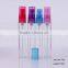 7ml Clear Refillable Perfume Atomizer Glass Bottle With Plastic Sprayer Pump
