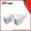 portable mobile phone dual USB charger 5V 2.1A