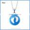 Angel Wing Footprint Enamel Metal Round Belly Bell Musical Sound Ball Pendant Pregnancy Maternity Necklaces BAC-M061