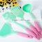 FDA LFGB colorful silicone coated nylon cooking utensil