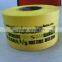 Custom Printed PE Warning Tape used in the field of law enforcement