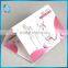 white cardboard printing cosmetics brochure invitation card for double 12