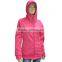 Machine washable battery operated women heated jacket with hood