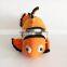 2014 hot selling nemo plush fish soft toy , stuffed plush fish toy