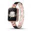 New Smart Watch Metal+Leather Strap Full Work With IOS and Android Lady's Smart Watch