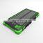 product 2016 powerbank 8000mah IP64 Solar waterproof Dustproof Shockproof Power bank Solar Panel LED Torch Caution Light 3in1