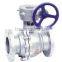 2014 Hot Sale High Quality Double Flange Stainless Steel Ball Valve