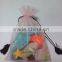 lovely purple printed organza gift bag for kids