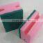 kitchen cleaning sponge with scouring pad brush