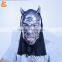 halloween party black head anime pvc mask horror animal full face mask for adult
