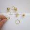 Hot sale brass material 20mm round jingle with ring