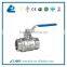 Sanitary female two piece thread ball valve