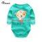 2016 lovely pure color cartoon pattern designer baby clothes