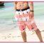 Polyester peach skin men swim sport beach shorts