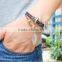 Europe and the United States antique Bracelet Personality leaf Rope bangles ,wholesale Wrap Braided charm Bracelet