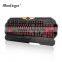 Custom cheaper USB wired three color backlit gaming keyboard