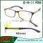 2016 New trendy Plastic reading glasses with double color and spring hinge