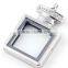 Crystal Perfume Bottle Floating Clear Locket Pendant