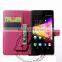 Newest Stylish Flip Magnetic Wallet Leather Case With Card Slots For Wiko Rainbow up Luxury Leather Case Lowest Price