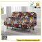 Rural style flower sofa cum bed fabric fold out sofa bed with arms for home furniture