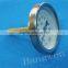 63.5mm Industrial bimetal thermometer with brass thermowell