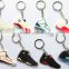 Yiwu Manre Soft PVC Wholesale Key ring Shoe Shaped 2d Keychain