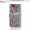 Oem Bling Diamond Flip Leather Phone Case For Iphone 5 5s 6 6s 7
