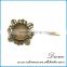 China factory new wholesale bulk brooch dubai charms antiqued broned sun flower brooches pins