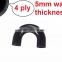 Black 7/8'' 22mm 180 degree Elbow Silicone Hose Pipe 102mm U shape Coupler Turbo