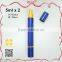 Fancy design dual head sky blue color 6ml perfume spray botlle