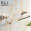 Fresh Design Zinc Alloy and Ceramic Bathroom Accessories Wall Mounted Gold Finishing Double Towel Rail-11825