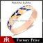 Wholesale  ethnic jewelry stainless steel enamel gold bangle for women bohemiz style