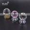 Zinc Alloy Furniture Crystal Glass Door Knob Lock Set