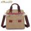 Casual Genuine Leather Hand Bag Canvas Messenger Bag Mens Hand Bag Tablet Messenger Bag For Men