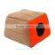 Pawhut Cream Orange 2 in 1 Pet Bed Cat House Sofa