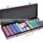 500 PCS poker chips set,poker chip set with color aluminum case