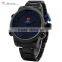 SHARK Stainless Steel Japan Movement Analog Date Alarm Quartz Wrist Mens Sport Digital Watch