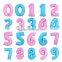  Kids toys 12inch led balloon ,16inches Letter/Number foil balloon, pokemon birthday party decoration LED Glowing balloon