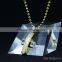 Fashion jewelry stainless steel rhinestone cross pendant
