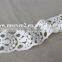 Latest Fashion Design of Net Embroidery Lace Trim Decorative Lace Trim Lace in 4cm in White for Clothing