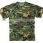 High fashion 100% cotton round neck T shirts Camouflage print